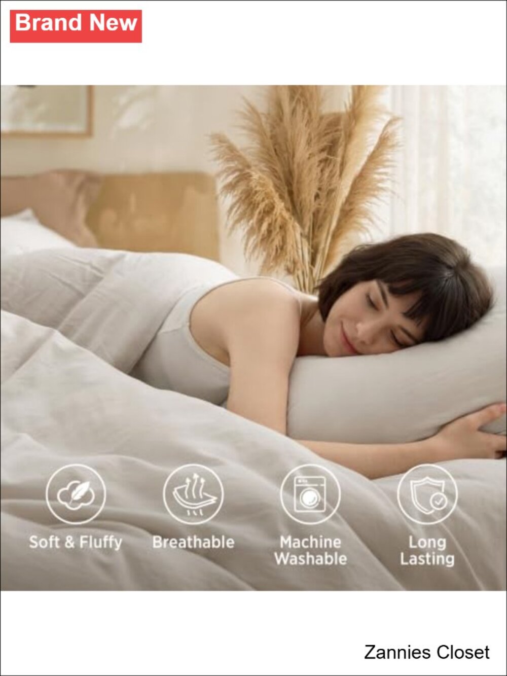 ✨Bedsure Queen Comforter Set 3Pc Prewashed Soft Bedding Set - Picture 5 of 6
